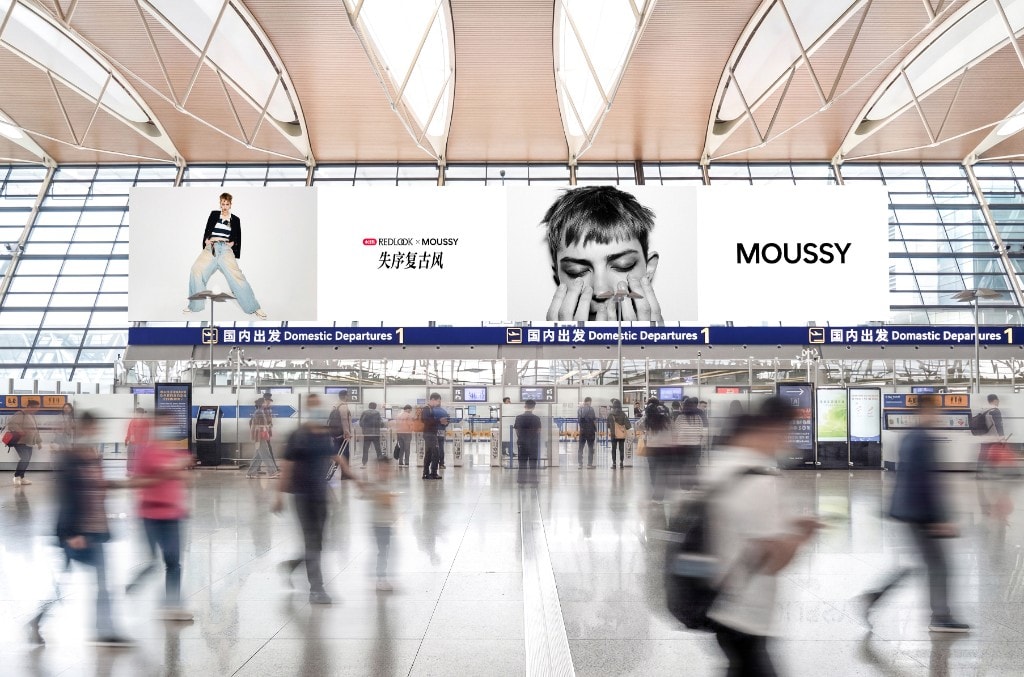 MOUSSY 上海虹桥、浦东双机场 LED · REDLOOK × MOUSSY 失序复古风